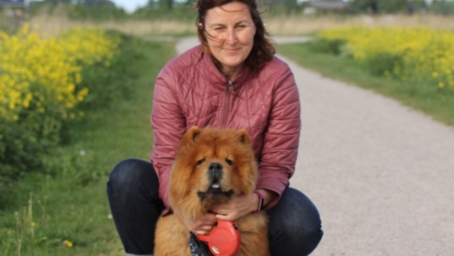 Jacqueline en hond
