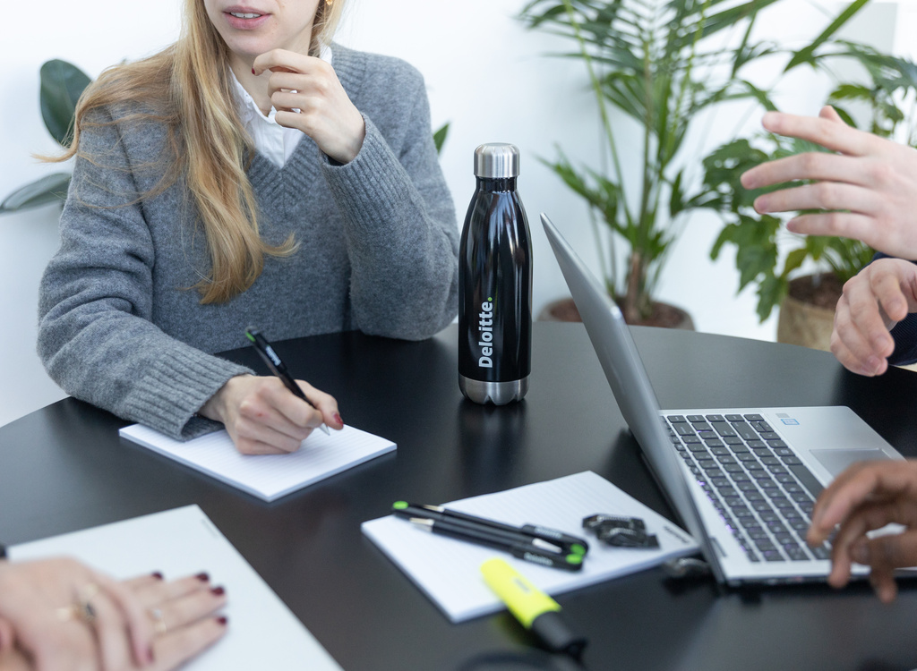 People discussing in a group