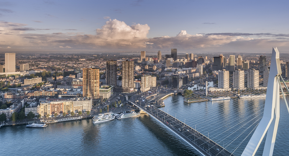 Skyline Rotterdam, foto van Peter Schmidt