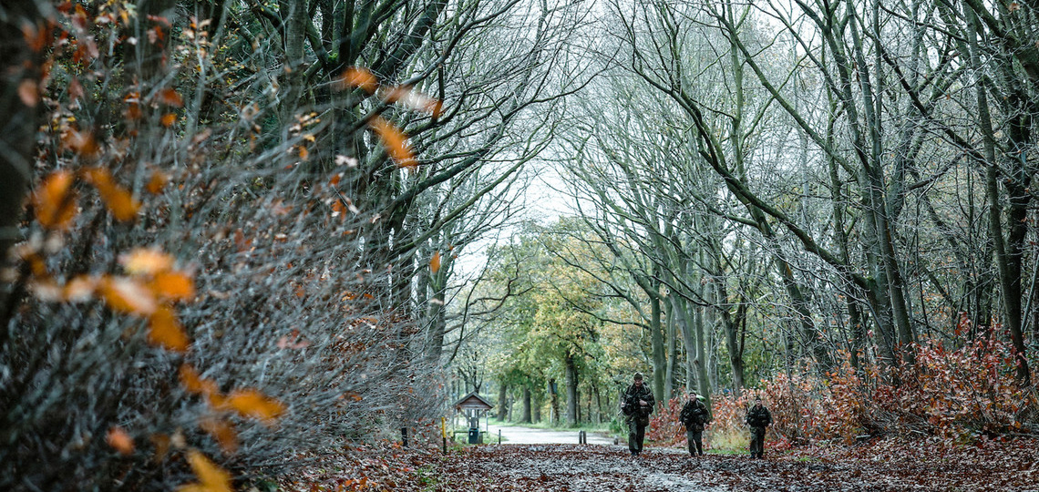 KCT lopen door een bos