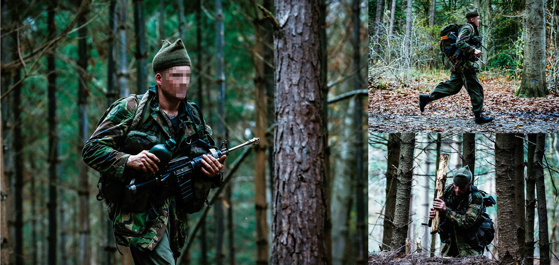 KCT oefening in een bos