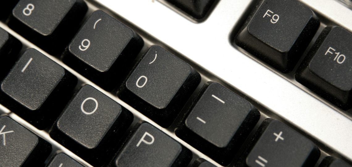 Close-up van een toetsenbord